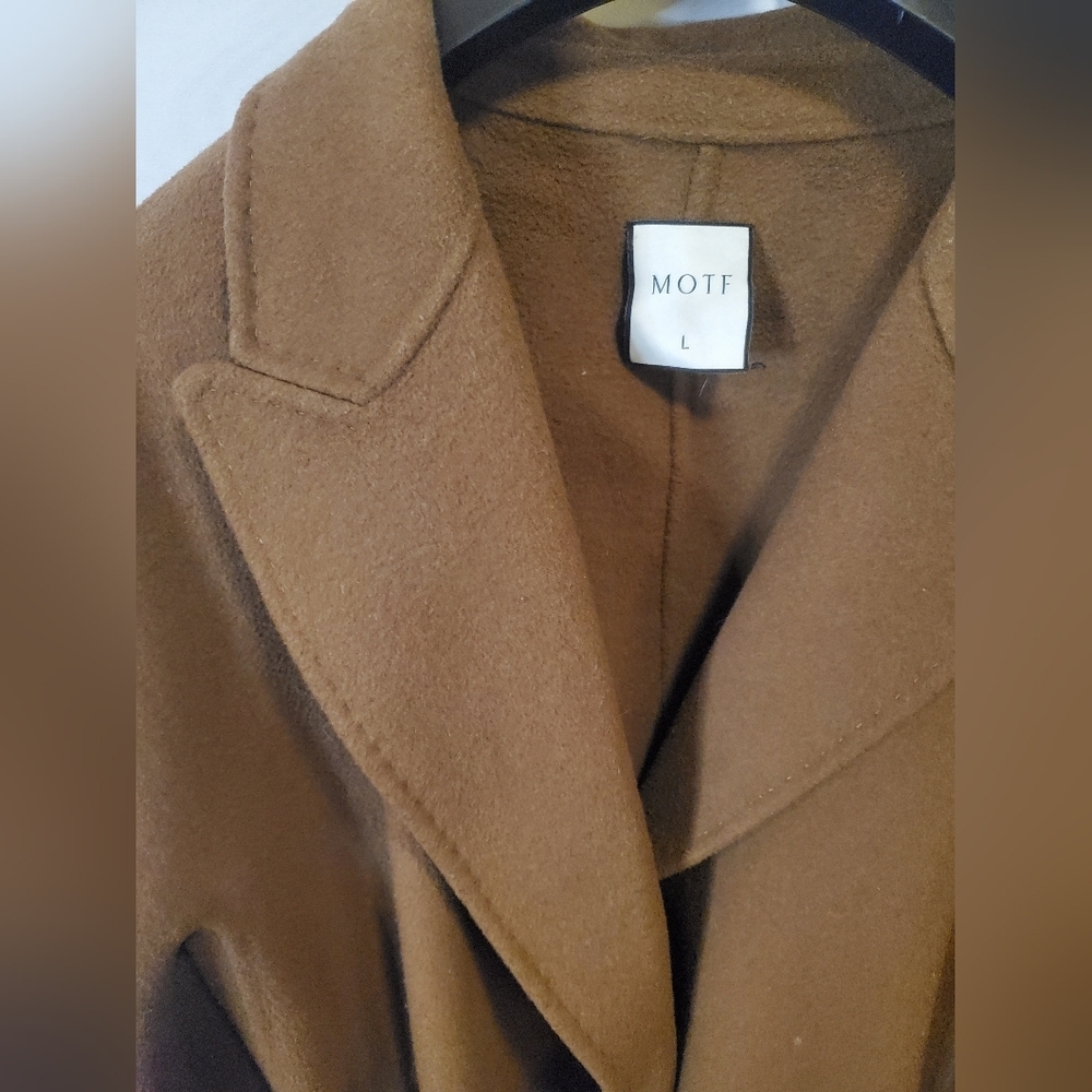 Brown Belted Coat - Picture 2 of 9